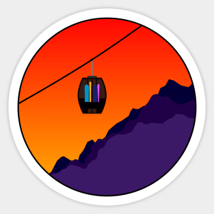 Gondola Sunrise Sticker